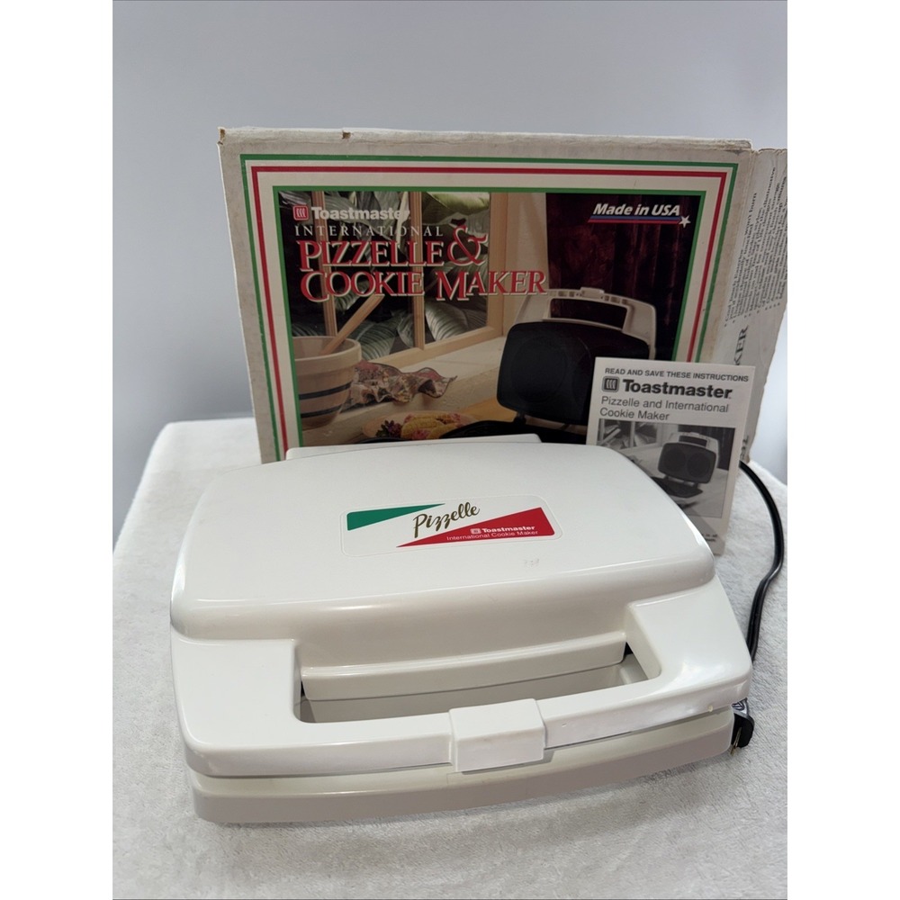Toastmaster Pizzelle & Cookie Maker Press Bake Model 292 Nonstick Used Once